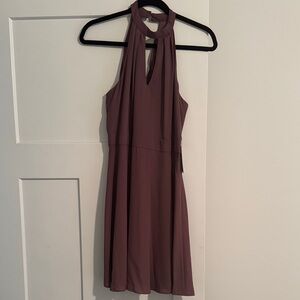 Express Backless Mauve Dress